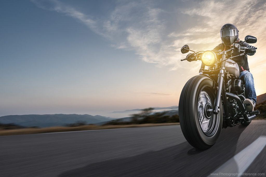 Automotive photography motorbike