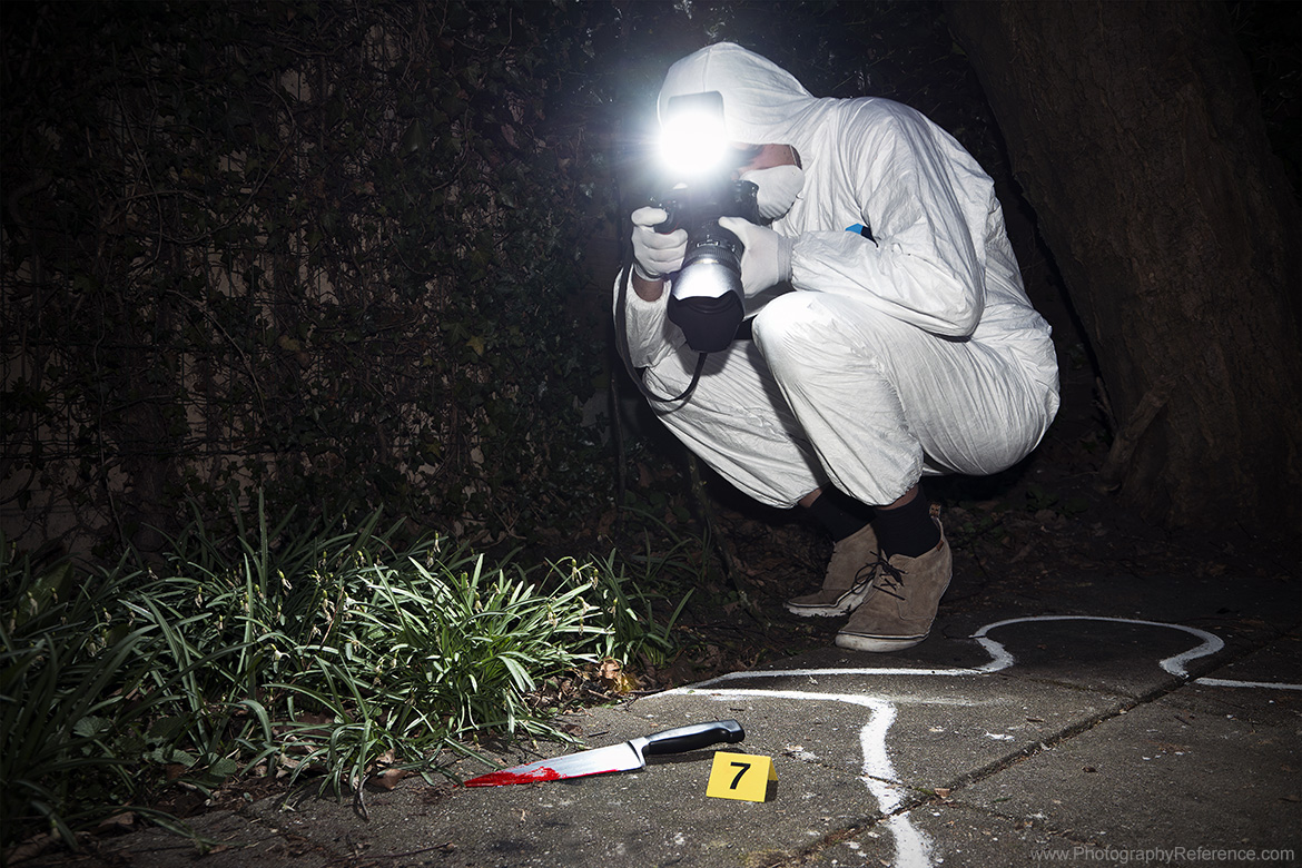 Forensic photography crime scene