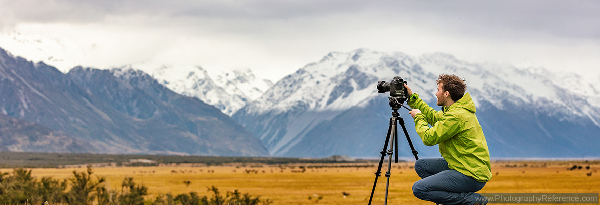 Photographer taking pictures