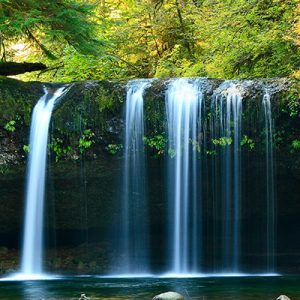 Creative long exposure waterfall